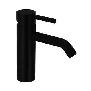 DEEP BLACK Waschtisch-Einlochbatterie M-Size 130mm ohne Ablauf Schwarz matt