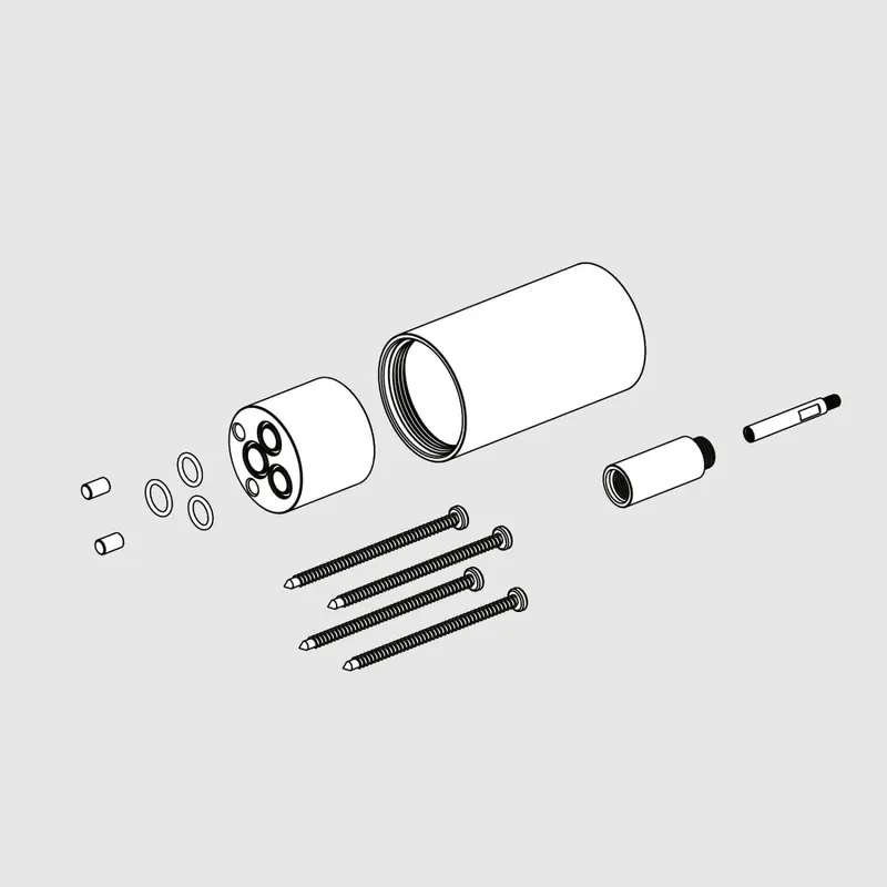 LOGIC PLUS Verlängerung Hebelmischer 30mm Black Steel