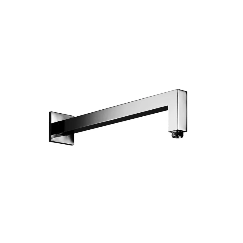 LIVING SPA Wandarm 340mm eckig gewinkelt Chrom
