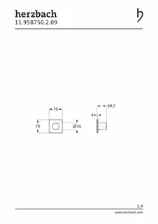 LOGIC XL Vario Ab-/Umstellventil Farbset Bende eckig Griff rund Edelstahl – Bild 2