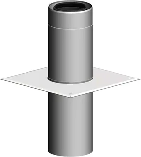 comfort-Aufsatzplatte DN100/150 330x330mm Edelstahl weiß Nr. 712668CBS