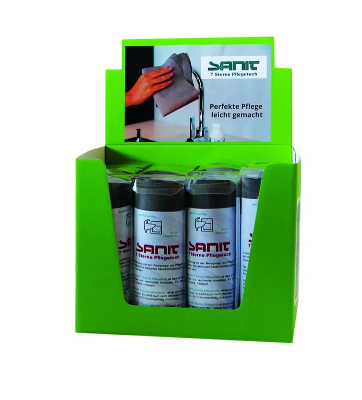 SANIT-CHEMIE 7 Sterne Pflegetuch Displaykarton