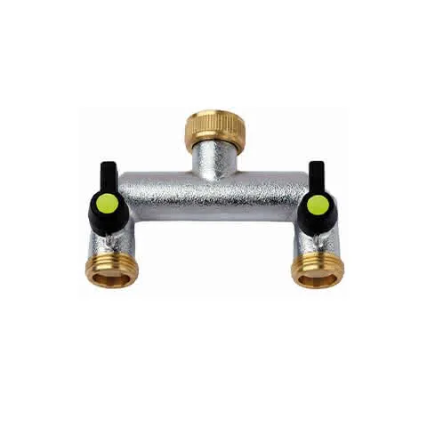 IW 2-Wege-Verteiler 3/4" verchromt