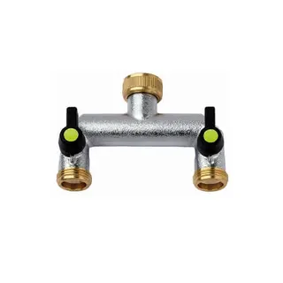 IW 2-Wege-Verteiler 3/4" verchromt
