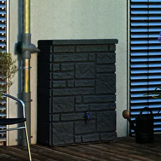 IW Maurano 300 l black granit PE-Regenwasserspeicher bepflanzbar – Bild 2