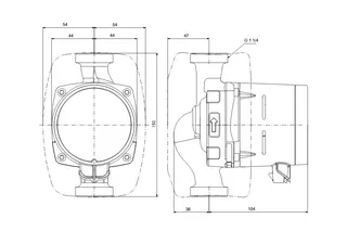 Grundfos Umwälzpumpe ALPHA1 20-60N Edel- stahl 1x230V 150mm 50Hz 6H DE – Bild 2