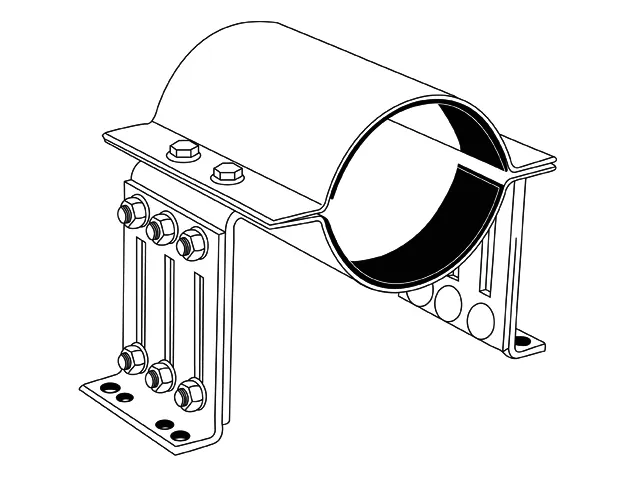 aquatherm Festpunktbefestigung für Rohre 200mm