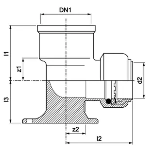 AIPS VSH Tectite Classic Wandscheibe d15xRp1/2 (DN15) I/I MS EPDM kurz. Bauf. – Bild 2