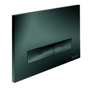 SCHELL WC-Betätigungsplatte KONKAV Zweimengenspülung, weiß