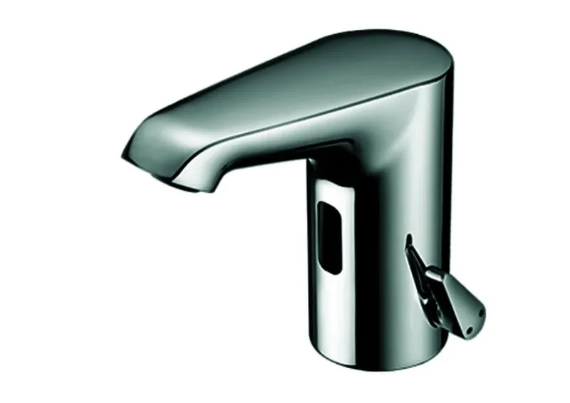 SCHELL Waschtisch-Arm. XERIS E HD-M, Elektron. Mischwasser, UP-Netzteil, small, chrom