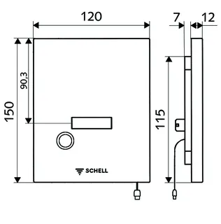 SCHELL WC-Steuerung EDITION E MANUAL Kartuschenventil, DN5, edelstahl – Bild 3
