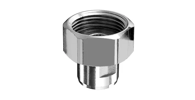 SCHELL Wasserzähler-Verschraubung Plombiervorr., 3/8" Abgang, 3/4"IG,chrom