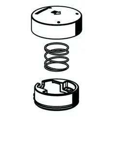 SCHELL Betätigungsgriff PETIT SC-M Druckfeder, Blendring, chrom – Bild 2