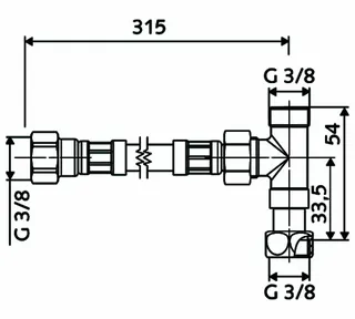 SCHELL Anschlussset EV-Thermostat Flexibel, chrom – Bild 3
