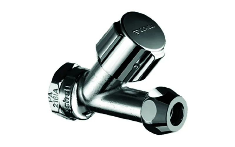 SCHELL Schrägsitzventil COMFORT kurze Bauf., Anschluss IG, 1/2",chrom