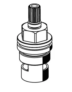 SCHELL Keramik-Oberteil MODUS K 90 Grad, DN 15 G 1/2" AG – Bild 2