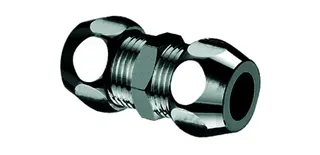 SCHELL Gerade-Doppel-Verschraubung 1/2"AGx12, 3/8"AGx10, chrom