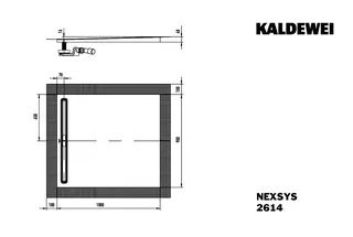 Kaldewei Duschwanne NEXSYS Mod.2614,900x1000mm, alpinweiß,Secure Plus – Bild 4