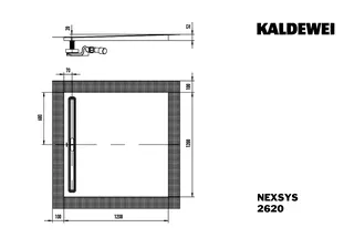 Kaldewei Duschwanne NEXSYS Mod.2620,1200x1200mm, alpinweiß,Secure Plus – Bild 3