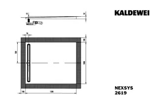 Kaldewei Duschwanne NEXSYS Mod.2619,1000x1200mm, alpinweiß,Invisible Grip – Bild 3