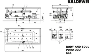 Kaldewei Badewanne PURO DUO Mod.664 BODY & SOUL,1800x 800mm,alpinweiß,rechts,IE,alpwe – Bild 3