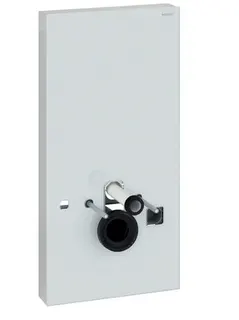 Geberit Monolith Plus Sanitärmodul für Geberit AquaClean 8000 / 8000plus, 101 cm, mit Anschlussstutzen, Wasseranschluss unten, Orientierungslicht, Geruchsabsaugung, Soft-Touch-Spülauslösung