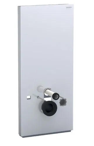 Geberit Monolith Plus Sanitärmodul für Geberit AquaClean 8000 / 8000plus, 114 cm, mit Anschlussstutzen, Wasseranschluss hinten Mitte, Orientierungslicht, Geruchsabsaugung, Soft-Touch-Spülauslösung