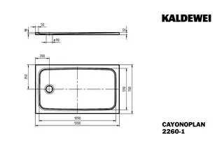 Kaldewei Duschwanne CAYONOPLAN Mod.2260-1,700x1200mm, alpinweiß,Secure Plus – Bild 4