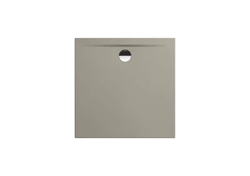 Kaldewei Duschwanne SUPERPLAN ZERO Mod.1524-1,900x900 mm,warm grey 50,Perl-Effekt