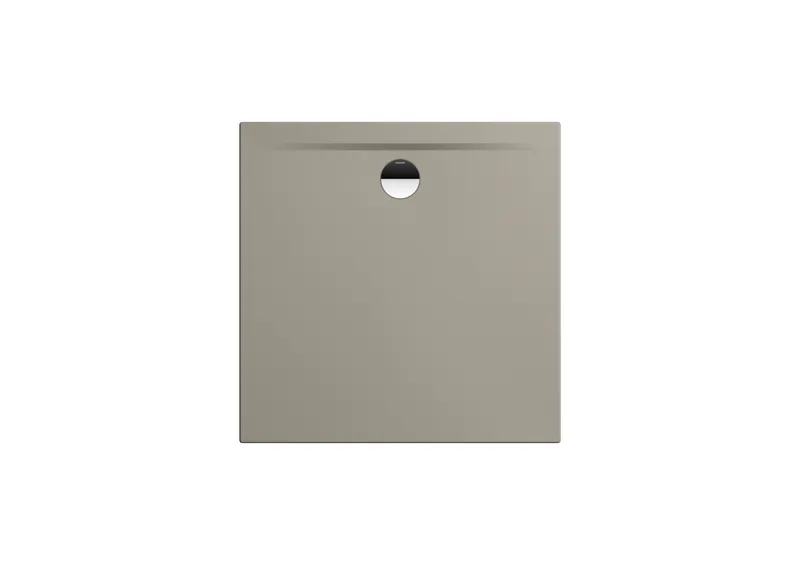 Kaldewei Duschwanne SUPERPLAN ZERO Mod.1510-1,700x700 mm,warm grey 50,Perl-Effekt