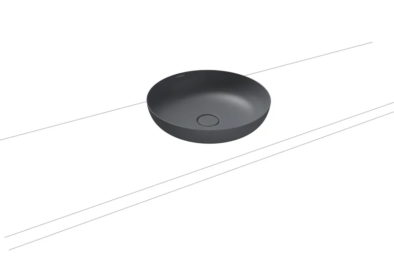 Kaldewei WB MIENA WASCHTISCH-SCHALE Mod.3180,d :450mm,cool grey 70,Perl-Effekt,oÜL