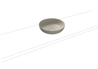 Kaldewei WB MIENA WASCHTISCH-SCHALE Mod.3181,d :380mm,warm grey 10,Perl-Effekt,oÜL