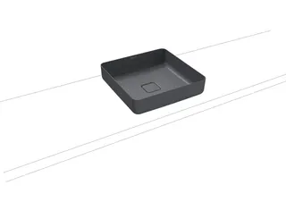 Kaldewei WB MIENA WASCHTISCH-SCHALE Mod.3184, 400x400mm,cool grey 70,Perl-Effekt,oÜL