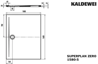 Duschfläche ZE 100x140cm, extrafl.Träger more4YOU, topweiß – Bild 3