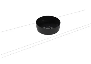 Kaldewei WB NUEVA WASCHTISCH-SCHALE Mod.3191,d :380mm,schwarz,Perl-Effekt,oÜL