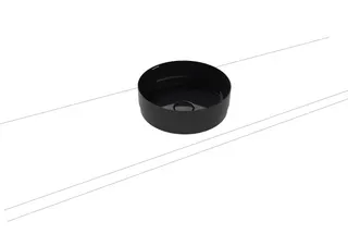 Kaldewei WB NUEVA WASCHTISCH-SCHALE Mod.3191,d :380mm,schwarz,Perl-Effekt,oÜL – Bild 2