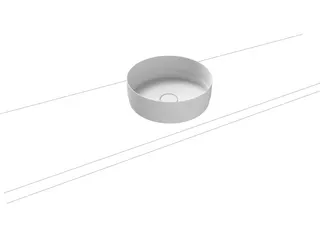 Kaldewei WB NUEVA WASCHTISCH-SCHALE Mod.3191,d :380mm,alpinweiß matt,Perl-Effekt,oÜL