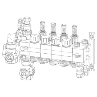 RAUTHERM SPEED Verteiler HKV-D Polymer 9 Kreise, Konnektor 16 – Bild 2
