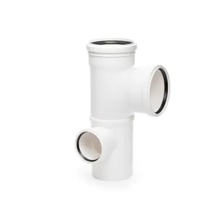 RAUPIANO PLUS Stufenabzweig links DN 90/90/50, 87 Grad