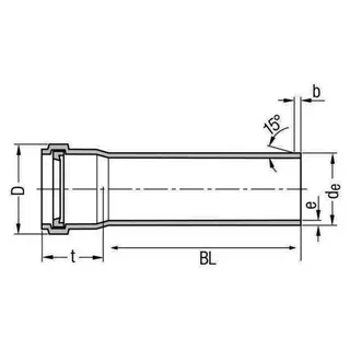 RAUPIANO PLUS Abflussrohr DN 32, Baulänge 2000 mm – Bild 5