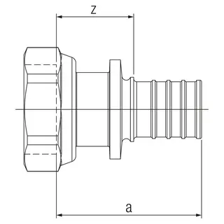 REHAU Übergang RAUTITAN RX+ stabil 63 - G 2 3/8 – Bild 2