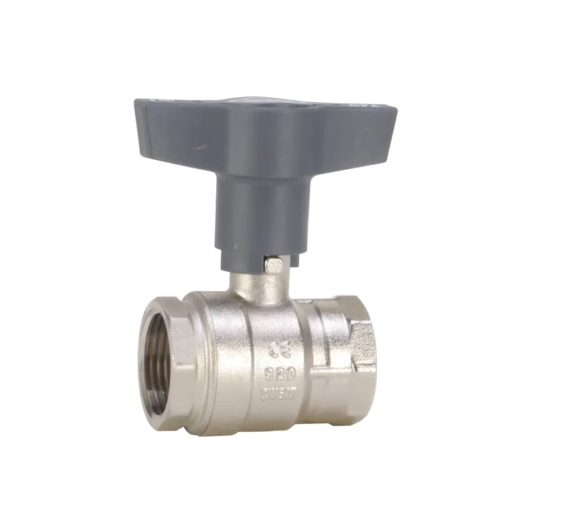 Gewinde-Kugelhahn Messing 920T.0-1" IG/IG ISO-T-Griff PN25