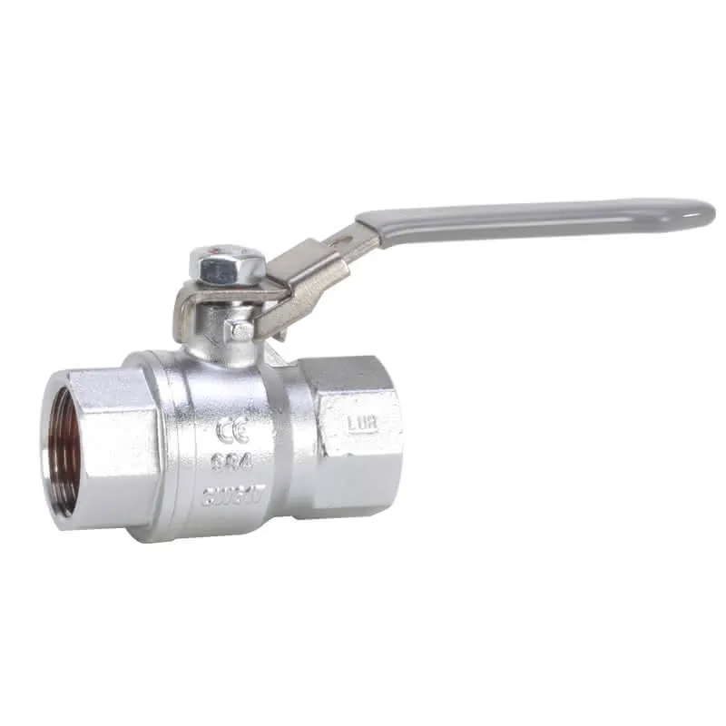 Gewinde-Kugelhahn Messing 984AS.0-1" IG/IG Hebelgriff AS