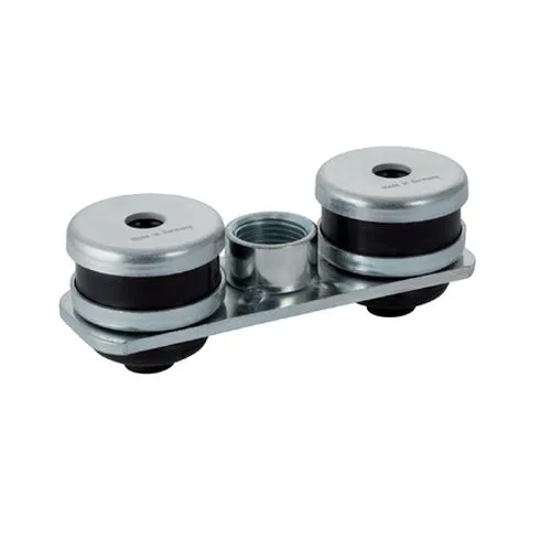 Geberit Set Grundplatte eckig, Zweiloch, mit Gewindemuffe G 1/2"