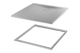 Bette Duschflächen Rechteck Floor Side T1 Graphite 900x900x25/30mm – Bild 2