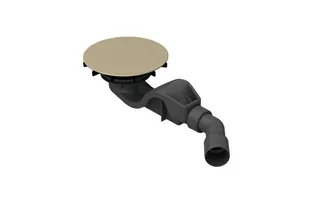 BE ZUB Duschwanne Duschfläche Ab- und Überlauf BetteAir 50 beige