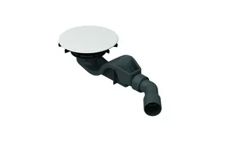 BE ZUB Duschwanne Duschfläche Ab- und Überlauf BetteAir 50 snow Antirutsch Pro
