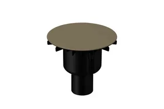 BE ZUB Duschfläche Ab- und Überlauf BetteAir Down bah. beige Antirutsch Pro