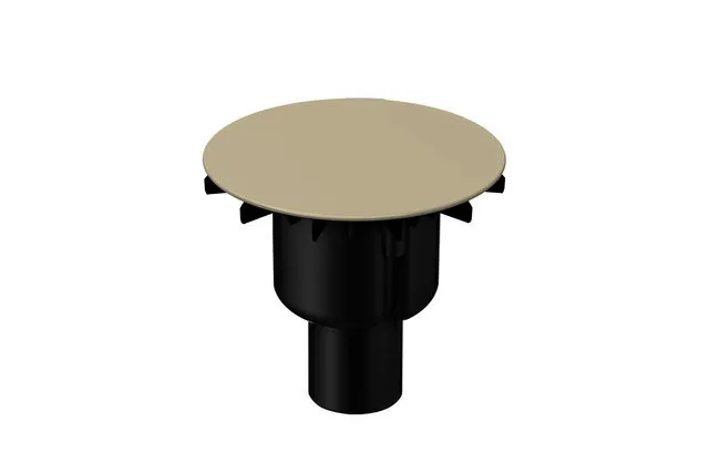ZUB Duschfläche Ab- und Überlauf BetteAir Down beige Antirutsch Pro
