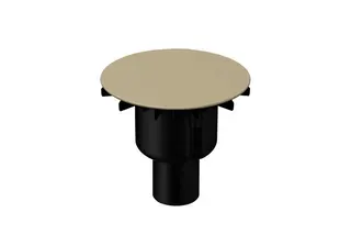 BE ZUB Duschfläche Ab- und Überlauf BetteAir Down beige Antirutsch Pro